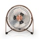 Nedis Metal Mini Fan 15cm Diameter USB Powered Copper