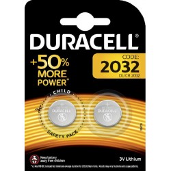 Duracell 2 piles 3V lithium 2032 (lot de 2 soit 4 piles)
